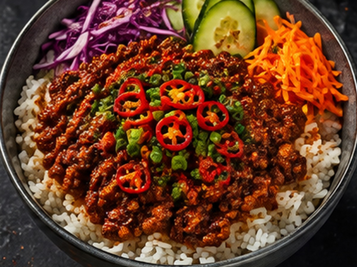 Chilli Wagyu Mince Rice Bowl