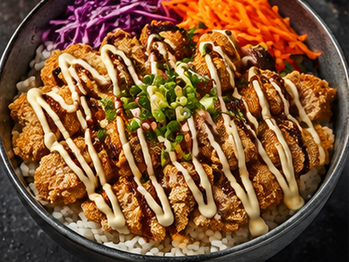 Japanese Mayo Crispy Chicken Bowl