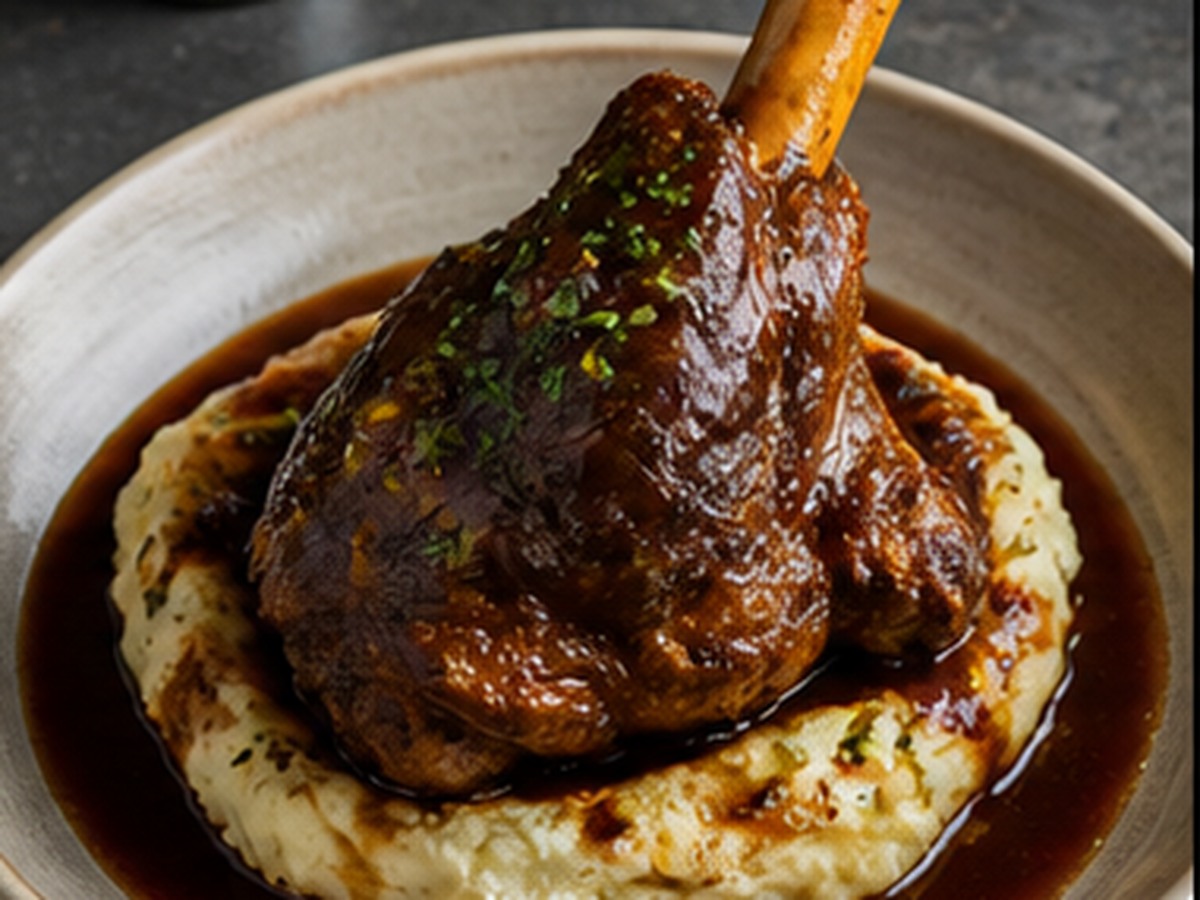 Slow-cooked Lamb Shank